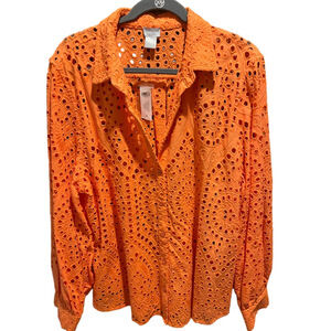 58. NWT WOMENS CHICO’S 4/XXL DETAIL JACKET